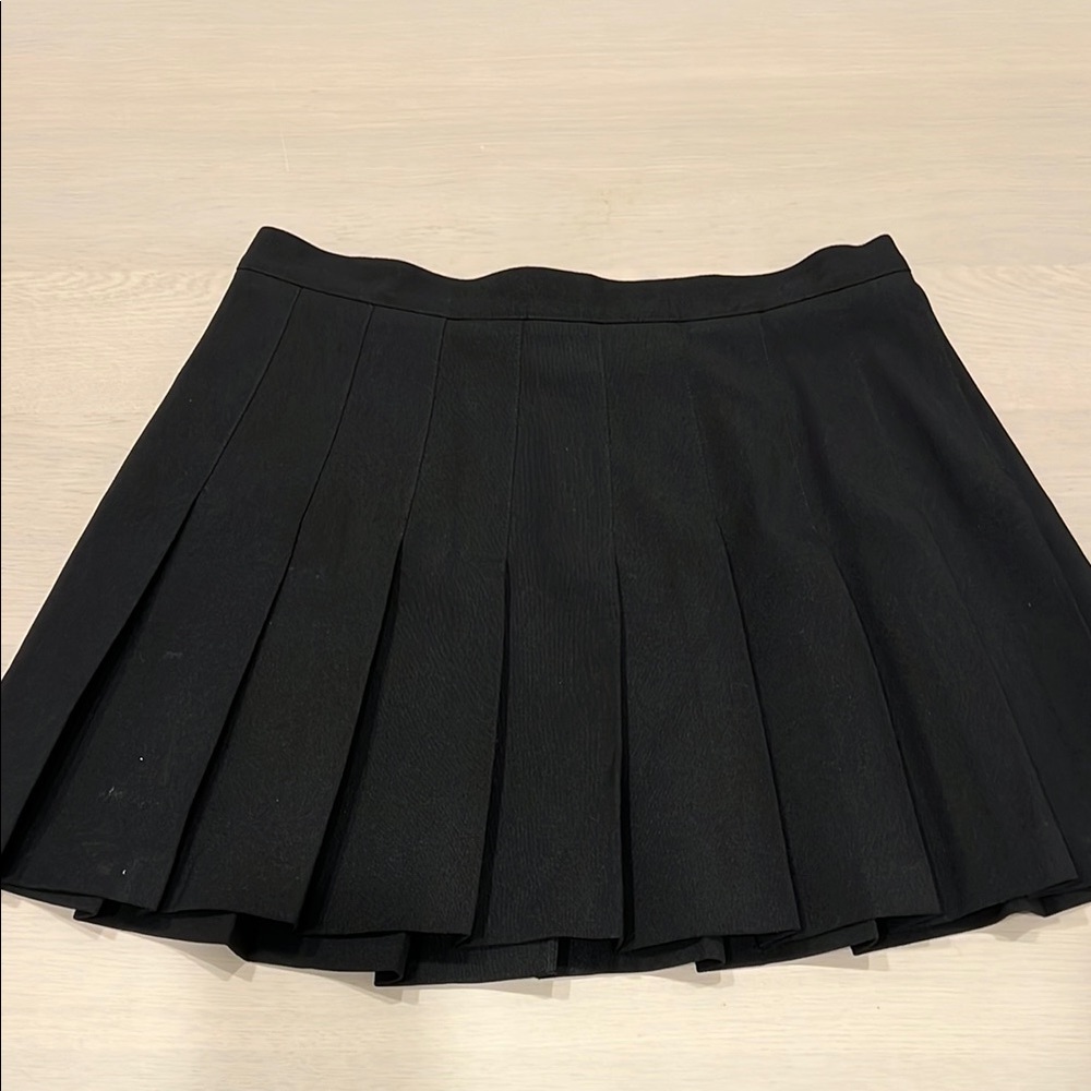 Vintage Head Black Mini Skater Skirt